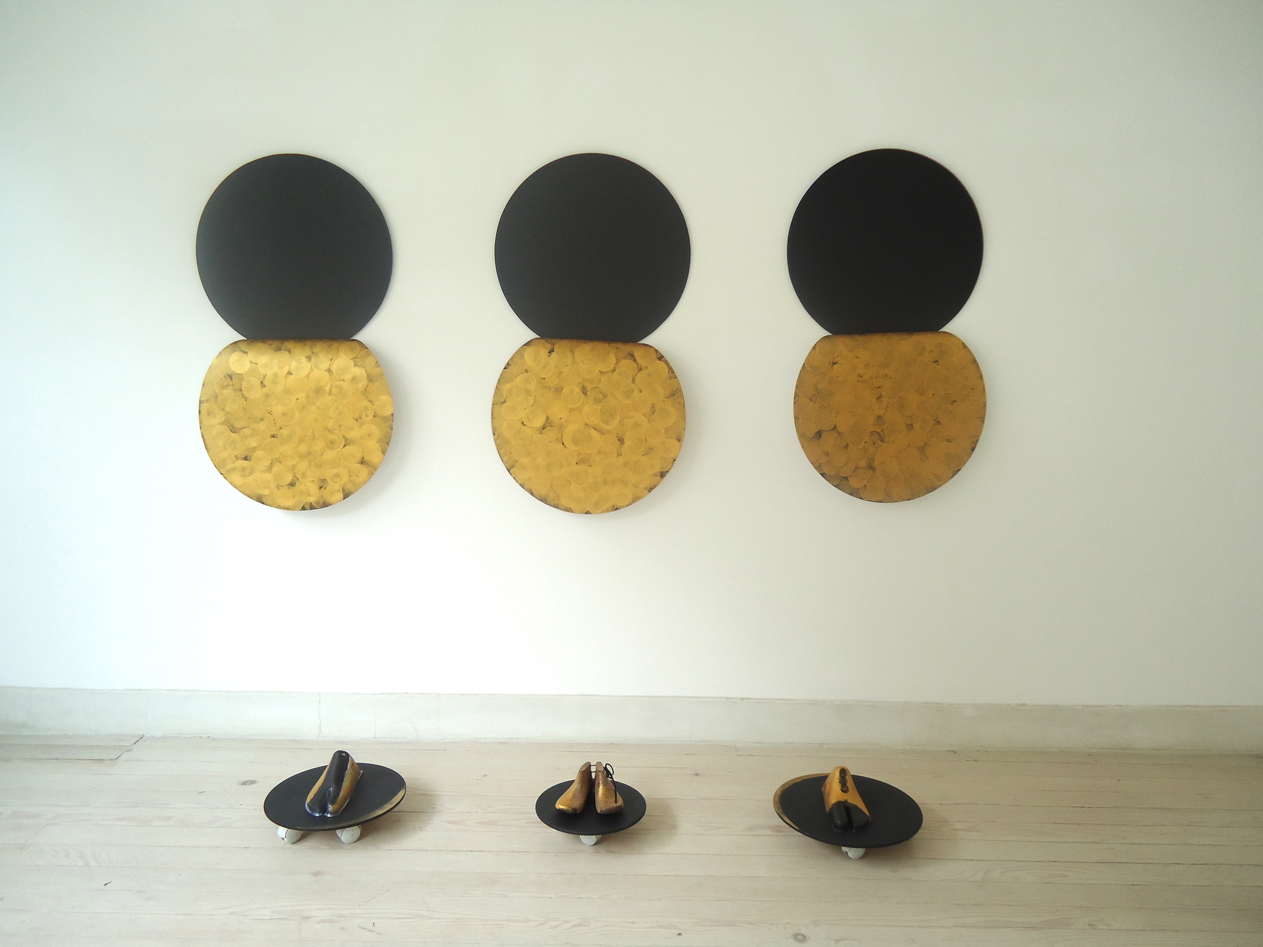Shoe Lasts on Wooden Plates