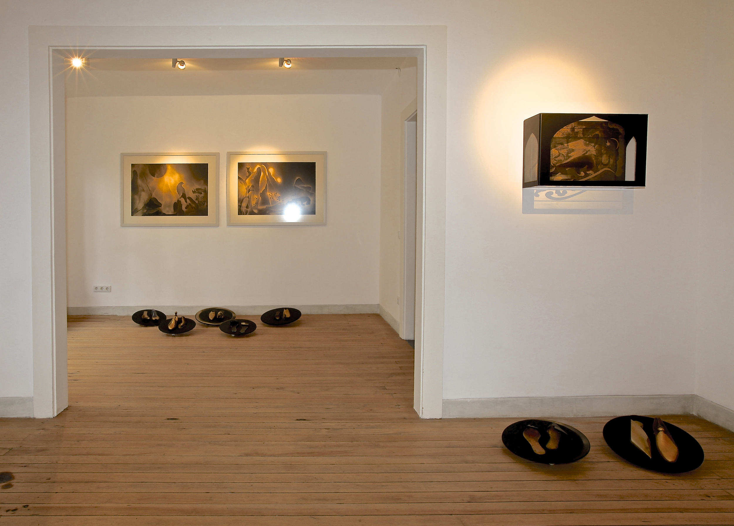 Paintings on Paper with Relic Lasts